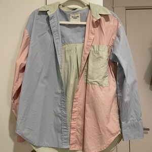 Abercrombie oversized button down shirt